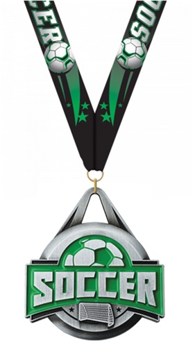 Hasty Award 2" Fusion Medal Soccer M-744S. Personalization is available on this item.