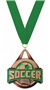 BRONZE MEDAL/GREEN NECK RIBBON