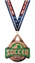 BRONZE MEDAL/PATRIOT SOCCER NECK RIBBON
