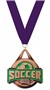 BRONZE MEDAL/PURPLE NECK RIBBON