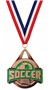 BRONZE MEDAL/RED/WHITE/BLUE NECK RIBBON