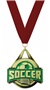 GOLD MEDAL/MAROON NECK RIBBON