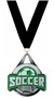 SILVER MEDAL/BLACK NECK RIBBON