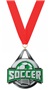 SILVER MEDAL/RED NECK RIBBON
