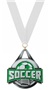 SILVER MEDAL/WHITE NECK RIBBON