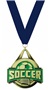 GOLD MEDAL/NAVY NECK RIBBON