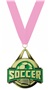 GOLD MEDAL/PINK NECK RIBBON