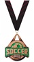 BRONZE MEDAL/PHOENIX MAROON NECK RIBBON