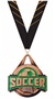 BRONZE MEDAL/PHOENIX ORANGE NECK RIBBON