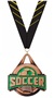 BRONZE MEDAL/PHOENIX YELLOW NECK RIBBON