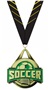 GOLD MEDAL/PHOENIX YELLOW NECK RIBBON
