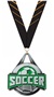 SILVER MEDAL/PHOENIX ORANGE NECK RIBBON