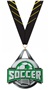 SILVER MEDAL/PHOENIX YELLOW NECK RIBBON