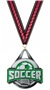 SILVER MEDAL/VICTORY MAROON NECK RIBBON