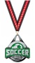 SILVER MEDAL/VICTORY RED NECK RIBBON