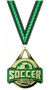 GOLD MEDAL/VICTORY GREEN NECK RIBBON