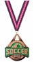 BRONZE MEDAL/VICTORY PINK NECK RIBBON