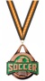 BRONZE MEDAL/VICTORY ORANGE NECK RIBBON