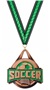BRONZE MEDAL/VICTORY GREEN NECK RIBBON