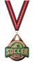 BRONZE MEDAL/VICTORY RED NECK RIBBON