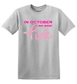 Epic Adult/Youth October We Wear Pink BCA Breast Cancer Cotton Graphic T-Shirts
