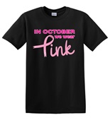 Epic Adult/Youth October We Wear Pink BCA Breast Cancer Cotton Graphic T-Shirts