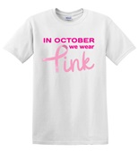 Epic Adult/Youth October We Wear Pink BCA Breast Cancer Cotton Graphic T-Shirts
