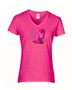 Epic Ladies Give Cancer the Boot BCA Cowboy Western V-Neck Graphic T-Shirts