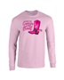 Epic Give Cancer the Boot BCA Cowboy Western Long Sleeve Cotton Graphic T-Shirts