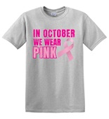 Epic Adult/Youth In October We Wear Pink Vintage BCA Cotton Graphic T-Shirts