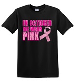 Epic Adult/Youth In October We Wear Pink Vintage BCA Cotton Graphic T-Shirts