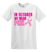 Epic Adult/Youth In October We Wear Pink Vintage BCA Cotton Graphic T-Shirts