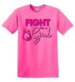 Epic Adult/Youth Fight Like A Girl Cancer BCA Shadow Cotton Graphic T-Shirts