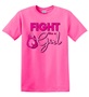 Epic Adult/Youth Fight Like A Girl Cancer BCA Shadow Cotton Graphic T-Shirts