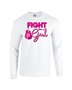 Epic Fight Like A Girl Cancer BCA Shadow Long Sleeve Cotton Graphic T-Shirts