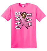 Epic Adult/Youth Game Day BCA Breast Cancer Football Cotton Graphic T-Shirts
