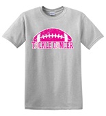 Epic Adult/Youth Football Tackle Breast Cancer BCA Pink Cotton Graphic T-Shirts
