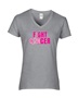 Epic Ladies I Can Fight Cancer BCA Vintage Pink V-Neck Graphic T-Shirts