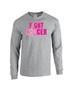 Epic I Can Fight Cancer BCA Vintage Pink Long Sleeve Cotton Graphic T-Shirts