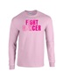 Epic I Can Fight Cancer BCA Vintage Pink Long Sleeve Cotton Graphic T-Shirts