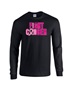 Epic I Can Fight Cancer BCA Vintage Pink Long Sleeve Cotton Graphic T-Shirts