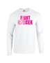 Epic I Can Fight Cancer BCA Vintage Pink Long Sleeve Cotton Graphic T-Shirts