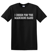 Epic Adult/Youth I Cheer For The Marching Band Football 2 Cotton Graphic T-Shirts
