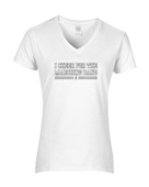 Epic Ladies I Cheer For The Marching Band Football 2 V-Neck Graphic T-Shirts