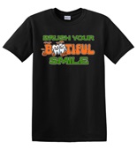 Epic Adult/Youth Brush Your BOOtiful Smile Teeth Dental Cotton Graphic T-Shirts