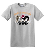 Epic Adult/Youth Pumpkin Spice Latte Club Skeleton Squad Cotton Graphic T-Shirts