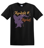 Epic Adult/Youth Moonlight & Mischief Witch Magic Moon Cotton Graphic T-Shirts