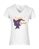 Epic Ladies Moonlight & Mischief Witch Magic Moon V-Neck Graphic T-Shirts