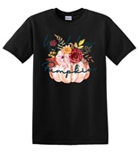 Epic Adult/Youth Hello Pumpkin Autumn Fall Flowers Season Cotton Graphic T-Shirts