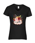 Epic Ladies Hello Pumpkin Autumn Fall Flowers Season V-Neck Graphic T-Shirts